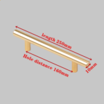 Gold Kitchen Door T Bar Straight Handle Knobs Cabinet Pull Diameter 10Mm Stainless Steel Handles Furniture Handle - Image 12