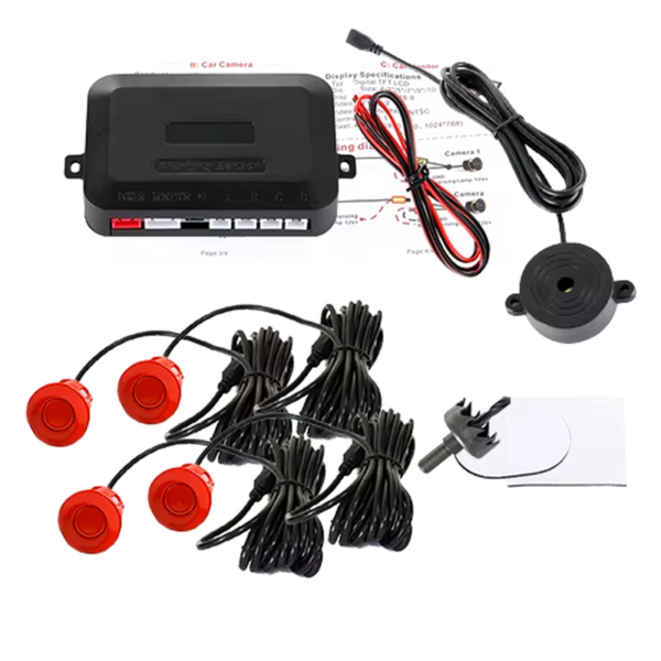 SINOVCLE 4 Sensors Buzzer 22Mm Car Parking Sensor Kit Reverse Backup Radar Sound Alert Indicator Probe System 12V Free Shipping - Image 10