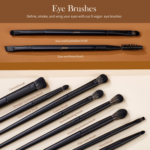 Makeup Brushes Set  Make up Brushes 14Pcs Black Kabuki Foundation Eyeshadow Contour Concealer Powder Eyeliner Crease Eyebrow Blending Brush, T336 - Image 4