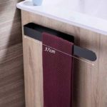 Towel Rack Non-Punched Towel Rack Bathroom Rack Self-Adhesive Bathroom Kitchen Towel Hand Towel Rack Household Items - Image 7