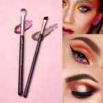 15Pcs Professional Makeup Brushes Set Make up Brush Tools Kit Cosmetics Tools Eye Liner Shader Wood Handle Natural-Synthetic Hair Brushes (Pearl Black/Rose Gold), T157 - Image 6