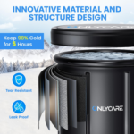 Athlete'S Chilled Immersion Bath with Lid: 115 Gallon Multi-Layered Portable Cold Soak Tub for Restorative Therapy - Image 4