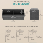 43 Inches Folding Storage Ottoman Bench, Storage Chest, Foot Rest Stool, Bedroom Bench with Storage, Holds up to 660 Lb, Dark Gray ULSF77K - Image 2