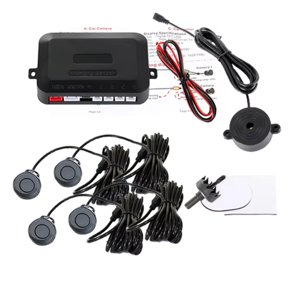 SINOVCLE 4 Sensors Buzzer 22Mm Car Parking Sensor Kit Reverse Backup Radar Sound Alert Indicator Probe System 12V Free Shipping - Image 8