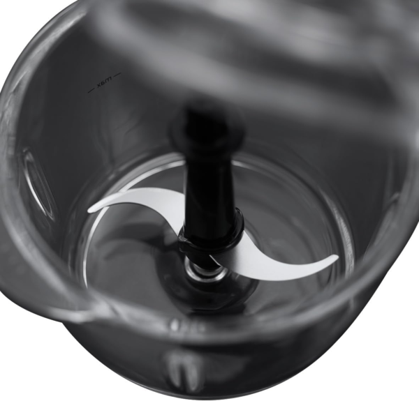 RHMFP5BLK, Desire Mini Chopper, Stainless Steel S Blade, One Touch Operation, 1L Dishwasher Safe Glass Bowl, Matte Black - Image 2