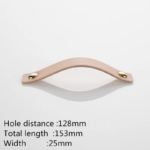 1PC Modern Soft Leather Cabinet Handles Minimalist Cupboard Door Knobs Dresser Drawer Pulls Furniture Handle Hardware - Image 9