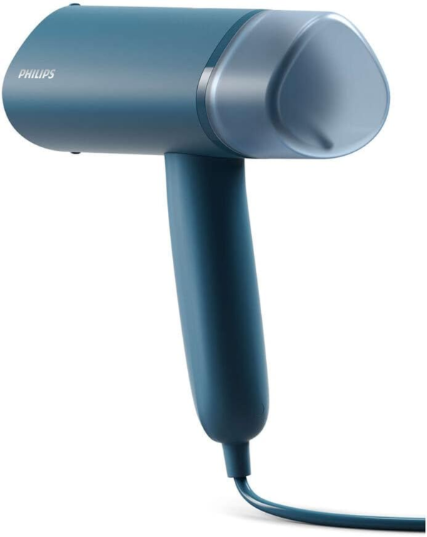 3000 Series Handheld Steamer - 1000W, 20 G/Min Steam, Detachable 100Ml Water Tank, Plastic Plate, Blue (STH3000/20) - Image 3