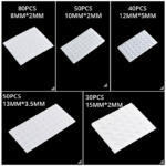 30-80PCS Self Adhesive Silicone Furniture Pads Cabinet Bumpers Rubber Damper Buffer Cushion Protective Furniture Hardware - Image 5