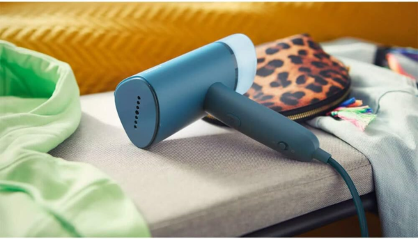 3000 Series Handheld Steamer - 1000W, 20 G/Min Steam, Detachable 100Ml Water Tank, Plastic Plate, Blue (STH3000/20) - Image 8