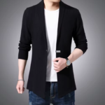 Cardigan Mens Sweaters Spring Autumn Men Casual Cardigan Jacket Man Solid Color Long Sweater Windbreaker Single Button Coats - Image 8