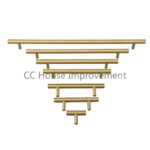 Gold Kitchen Door T Bar Straight Handle Knobs Cabinet Pull Diameter 10Mm Stainless Steel Handles Furniture Handle - Image 2