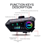 Bluetooth 5.3 Helmet Headset Wireless Hands-Free Call Phone Kit Motorcycle Waterproof Earphone MP3 Music Player Speaker for Moto - Image 5