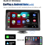 For Apple Carplay Android Auto Bluetooth Head Unit 7" Portable Car Stereo Radio - Image 11