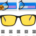 Blue Light Blocking Gaming Glasses anti Eyestrain Glasses Gaming Eyewear Retro Vision Care anti Glare for PC Laptop Gamer Reading (Black Frame Yellow Lens) (Black) - Image 6