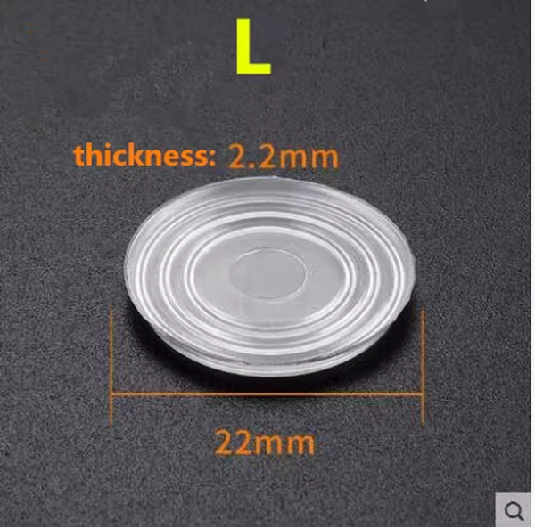 10Pcs round Shape Glass Table Non-Slip Soft Grip Pad Transparent Silicon Soft Rubber Fixed Tempered Glass Furniture Accessories - Image 8