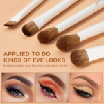 Makeup Brushes 14Pcs Makeup Brush Set Premium Synthetic Powder Foundation Contour Blush Concealer Eye Shadow Blending Liner Make up Brush Kit Light Grey T329 - Image 5