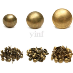 Pack of 100Pcs Antique Bronze Upholstery Nails Furniture Studs/Tacks/Pins 4 Sizes