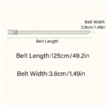 The New Men'S 125Cm Buckle Belt Nylon Braided Lightweight Breathable Daily Commuter Men'S Belt - Image 3
