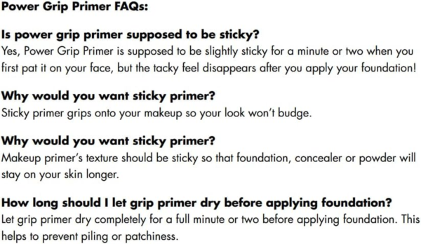 Power Grip Primer, Gel-Based & Hydrating Face Primer for Smoothing Skin & Gripping Makeup, Moisturizes & Primes, 0.811 Fl Oz (24 Ml.) - Image 7