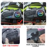 Bluetooth 5.3 Helmet Headset Wireless Hands-Free Call Phone Kit Motorcycle Waterproof Earphone MP3 Music Player Speaker for Moto - Image 3