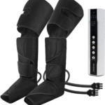 Leg Massager for Circulation and Pain Relief, Air Compression Foot Calf Thigh Massage, Full Leg Massager 3 Modes 3 Intensities 2 Extenders