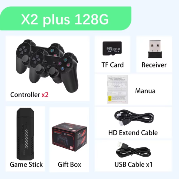 X2 plus 128G 30000 Games Retro Game Console W/ GD10 Pro Stick- 4K/3D/HD +Wireless Controller - Image 8