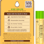 100% Natural Origin Moisturising Lip Balm, Kiwi Melon with Beeswax and Fruit Extracts, 1 Tube, 4.25G - Image 2