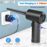 50000 RPM Compressed Air Duster Cordless Portable Rechargeable Wireless Electric Air Keyboard Electronics Cleaner Dust Blower - Image 3
