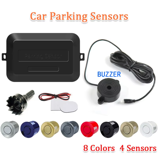 SINOVCLE 4 Sensors Buzzer 22Mm Car Parking Sensor Kit Reverse Backup Radar Sound Alert Indicator Probe System 12V Free Shipping - Image 2