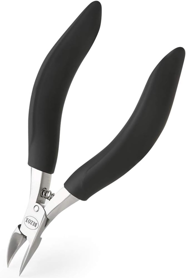 Ingrown Toenail Clippers - Precision Thick Toe Nail Clipper for Ingrown and Curly Nails, Comfort Grip Fingernail Clipper, Ergonomic Handle Toenail Scissors for Seniors