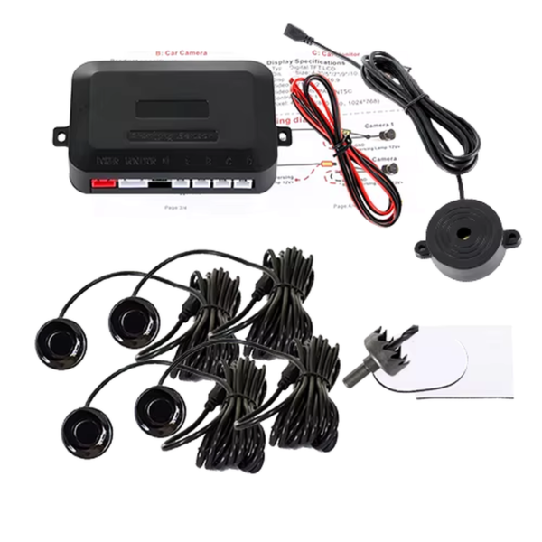 SINOVCLE 4 Sensors Buzzer 22Mm Car Parking Sensor Kit Reverse Backup Radar Sound Alert Indicator Probe System 12V Free Shipping - Image 11