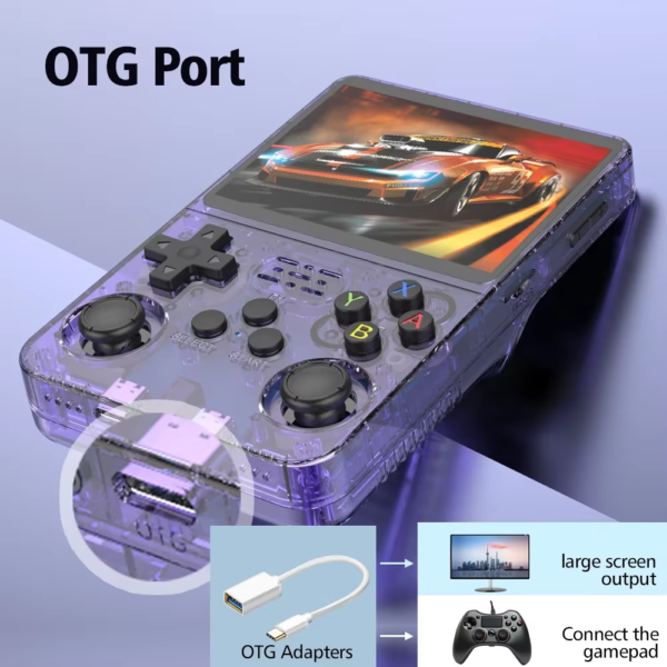 R36S Retro Handheld Video Game Console Linux System 3.5 Inch IPS Screen R35S Pro Portable Pocket Video Player 64GB Games - Image 6