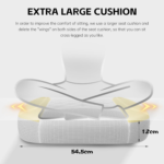 Gaming Chair Computer Chair with Footrest, Technology Fabric Ergonomic Gamer Chair for Adults, PC Office Chair with Headrest & Lumbar Support, Reclining Chair, Home,Teens, Kids (Black) - Image 3