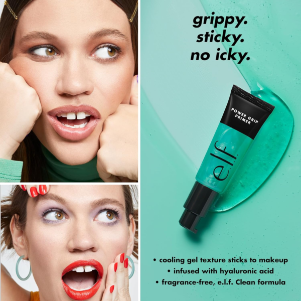 Power Grip Primer, Gel-Based & Hydrating Face Primer for Smoothing Skin & Gripping Makeup, Moisturizes & Primes, 0.811 Fl Oz (24 Ml.) - Image 3
