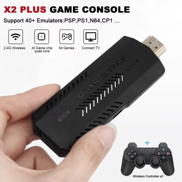 X2 plus 128G 30000 Games Retro Game Console W/ GD10 Pro Stick- 4K/3D/HD +Wireless Controller - Image 7