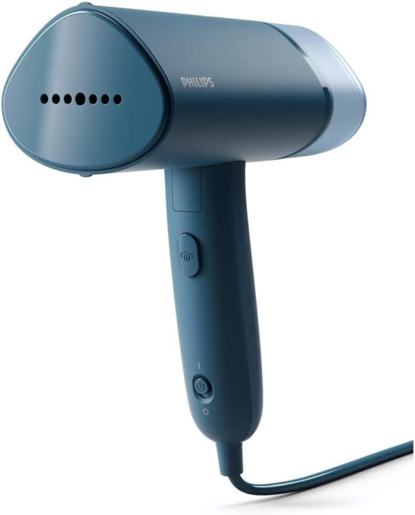 3000 Series Handheld Steamer - 1000W, 20 G/Min Steam, Detachable 100Ml Water Tank, Plastic Plate, Blue (STH3000/20)