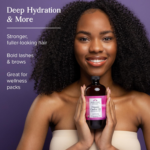 Organic Castor, Glass Bottle, Cold Pressed, Rich Hydration for Hair & Skin, Bold Lashes & Brows (473Ml) - Image 2