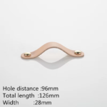 1PC Modern Soft Leather Cabinet Handles Minimalist Cupboard Door Knobs Dresser Drawer Pulls Furniture Handle Hardware - Image 14