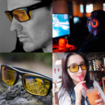 Blue Light Blocking Gaming Glasses anti Eyestrain Glasses Gaming Eyewear Retro Vision Care anti Glare for PC Laptop Gamer Reading (Black Frame Yellow Lens) (Black) - Image 7