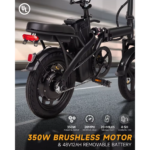 Folding Electric Bike for Adults,Electric Bicycle with Removable Battery,20Mph Commuting Electric Bike,High Brushless Gear Motor - Image 3